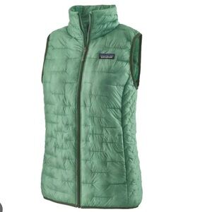 PATAGONIA Micro Puff Women’s Vest, Gypsum Green, Size XL, Like New Condition